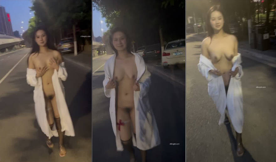 嫩妹涵涵 小泪深夜街头露出2部 情趣制服4K版 (2)
